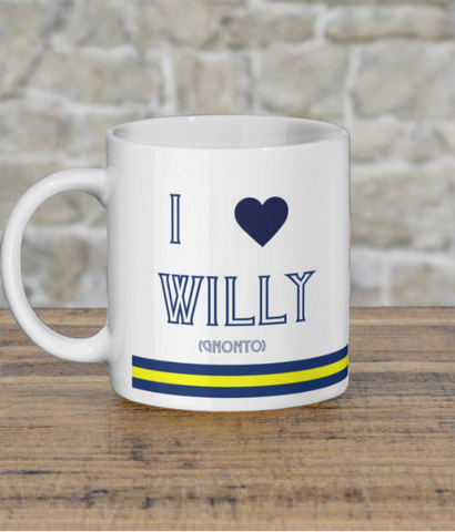 Leeds United Mug I Love Willy Gnonto Funny Leeds United Gift/Present For Him/Her