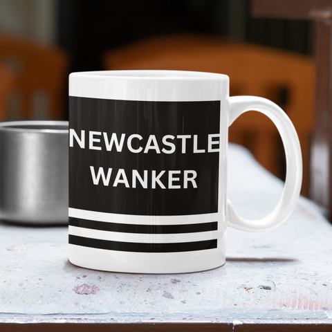 Newcastle United Mug Toon Wanker Funny Newcastle United Gift For Him/Her