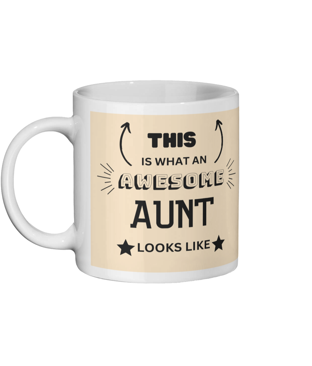 Auntie Mug, This Is What An Awesome Aunt Looks Like Mug for Aunt for Gifts