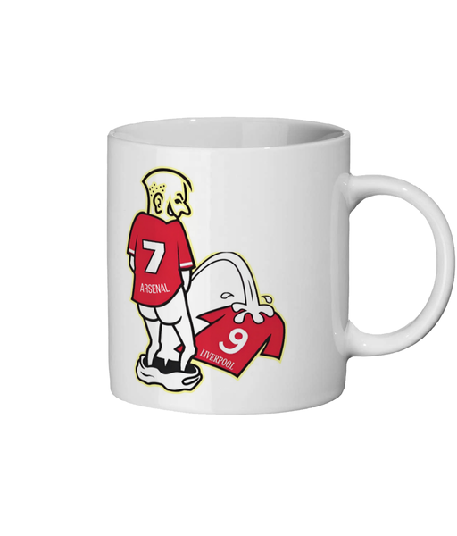 Arsenal FC Peeing On Liverpool Funny Mug