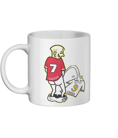 Man United Peeing on Leeds Mug