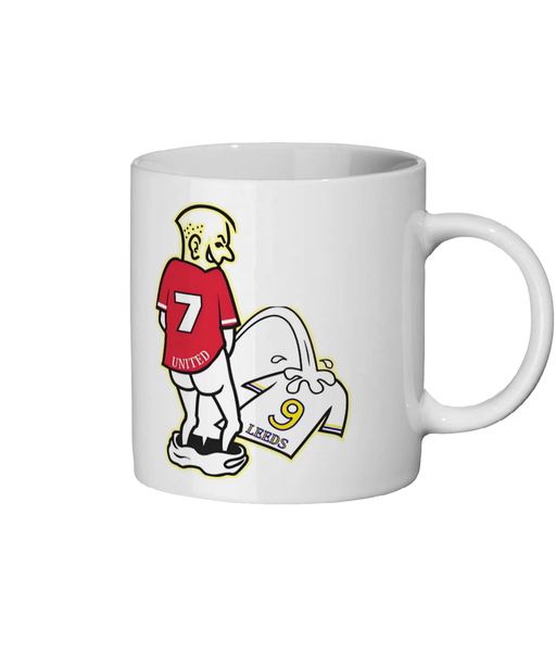 Man United Peeing on Leeds Mug