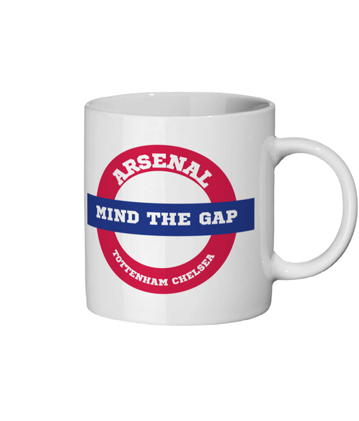 Arsenal FC Mug - Mind The Gap Chelsea and Tottenham Mug